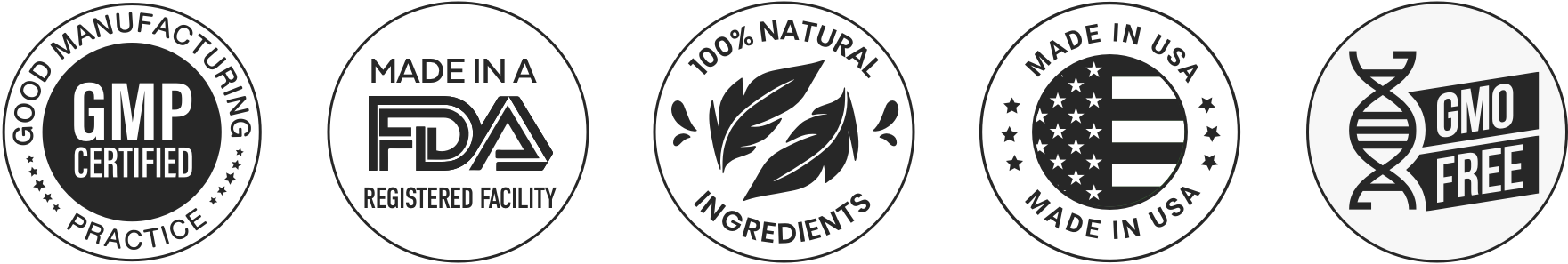 GMP Certified, Non-GMO, Natural